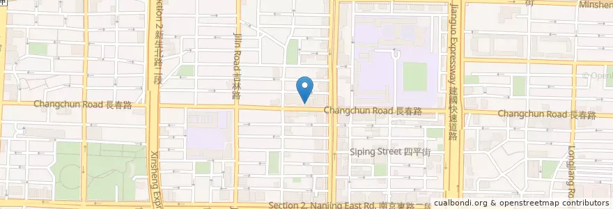Mapa de ubicacion de 一番館 日式無煙燒肉 en Taiwan, Nuova Taipei, Taipei, Distretto Di Zhongshan.
