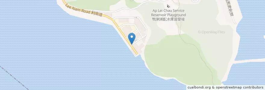 Mapa de ubicacion de 鴨脷洲 (利樂街) Ap Lei Chau (Lee Lok Street) en 中国, 广东省, 香港 Hong Kong, 香港島 Hong Kong Island, 新界 New Territories, 南區 Southern District.