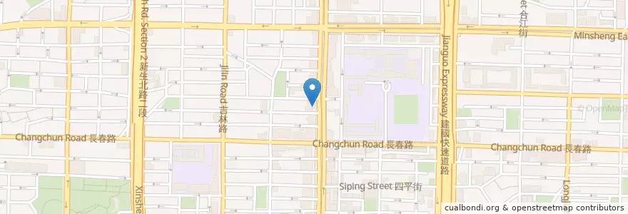 Mapa de ubicacion de 高雄銀行 en Taiwan, 新北市, Taipei, 中山區.