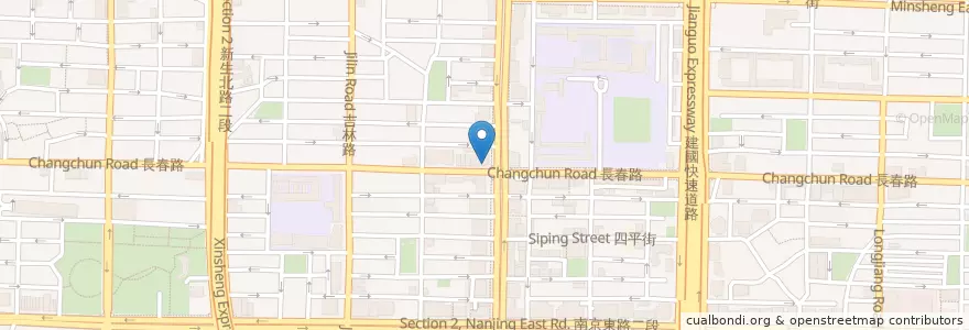 Mapa de ubicacion de 臺灣中小企業銀行 en Tayvan, 新北市, Taipei, 中山區.