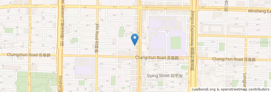 Mapa de ubicacion de 玉山商業銀行 en تایوان, 新北市, تایپه, 中山區.