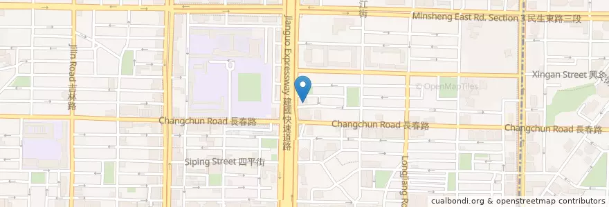 Mapa de ubicacion de 福田精舍 en Тайвань, Новый Тайбэй, Тайбэй, 中山區.