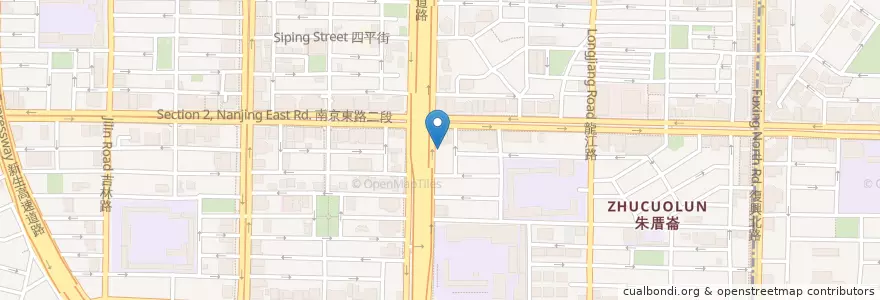 Mapa de ubicacion de 格上租車 en تايوان, تايبيه الجديدة, تايبيه, 中山區.