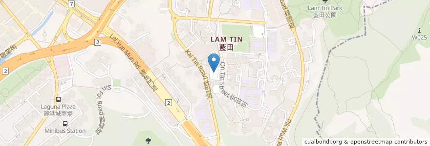 Mapa de ubicacion de 平田 Ping Tin en الصين, غوانغدونغ, هونغ كونغ, كولون, الأقاليم الجديدة, 觀塘區 Kwun Tong District.