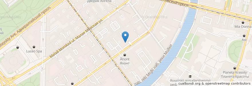 Mapa de ubicacion de 12 Комнат en Rusia, Северо-Западный Федеральный Округ, Óblast De Leningrado, San Petersburgo, Адмиралтейский Район, Округ № 78.