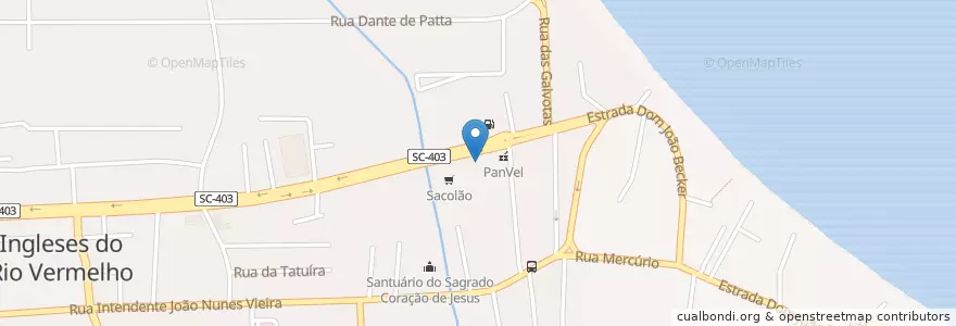 Mapa de ubicacion de Itaú en برزیل, منطقه جنوب برزیل, سانتا کاتارینا, Microrregião De Florianópolis, Região Geográfica Intermediária De Florianópolis, فلرینو پولیس.