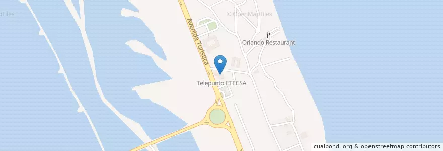 Mapa de ubicacion de Telepunto ETECSA en Cuba, Camagüey, Nuevitas.