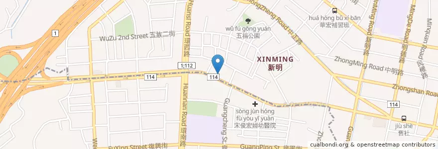 Mapa de ubicacion de 臺灣中小企業銀行 en Taiwán, Taoyuan, 平鎮區, 中壢區.