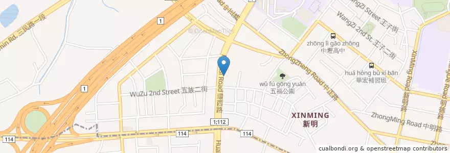 Mapa de ubicacion de 第一商業銀行 en تايوان, تاو يوان, زونغلي.