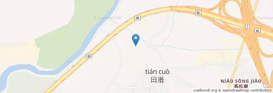 Mapa de ubicacion de 런더구 en 타이완, 타이난 시, 런더구.