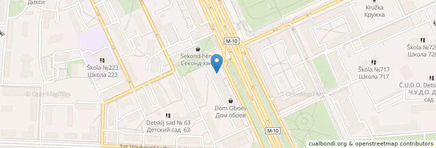 Mapa de ubicacion de Горздрав en Россия, Центральный Федеральный Округ, Москва, Северный Административный Округ, Войковский Район.