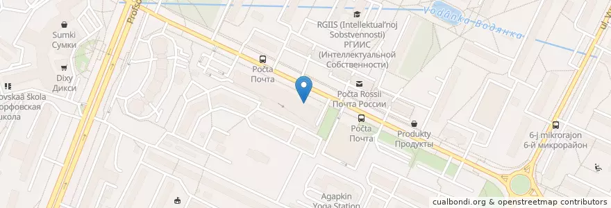 Mapa de ubicacion de Ливан хаус en Rússia, Distrito Federal Central, Москва, Юго-Западный Административный Округ, Район Коньково.