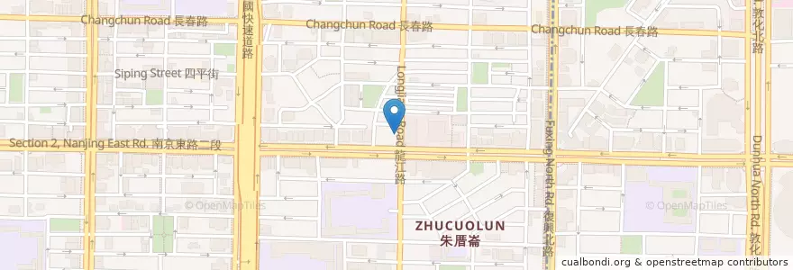 Mapa de ubicacion de 石壁家 en تایوان, 新北市, تایپه, 中山區.