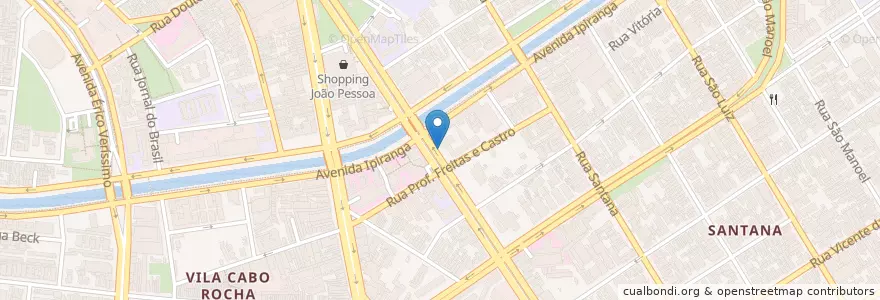 Mapa de ubicacion de Bike PoA Palácio da Polícia en Brazil, Jižní Region, Rio Grande Do Sul, Região Metropolitana De Porto Alegre, Região Geográfica Intermediária De Porto Alegre, Região Geográfica Imediata De Porto Alegre, Porto Alegre.