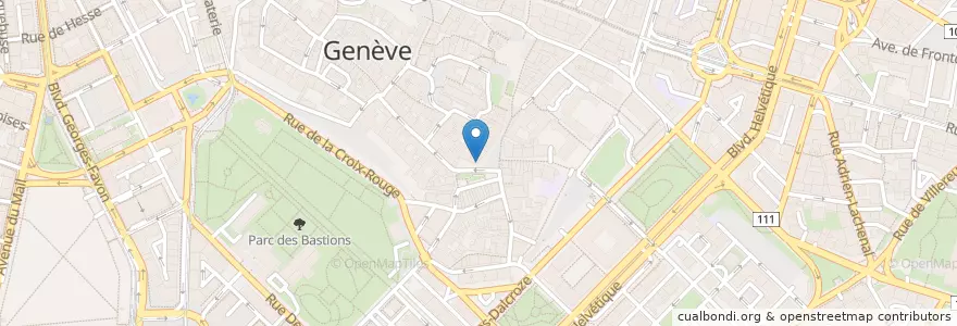Mapa de ubicacion de La Clémence en سويسرا, جنيف, جنيف, Genève.