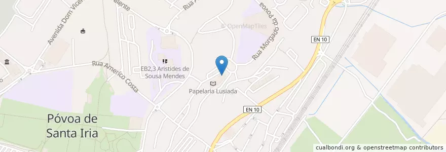 Mapa de ubicacion de Abadia en 포르투갈, Área Metropolitana De Lisboa, Lisboa, Grande Lisboa, Vila Franca De Xira, Póvoa De Santa Iria E Forte Da Casa.
