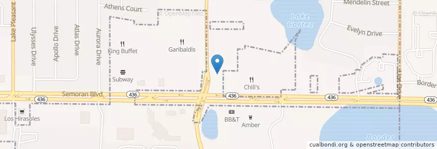 Mapa de ubicacion de CVS en États-Unis D'Amérique, Floride, Comté D'Orange.