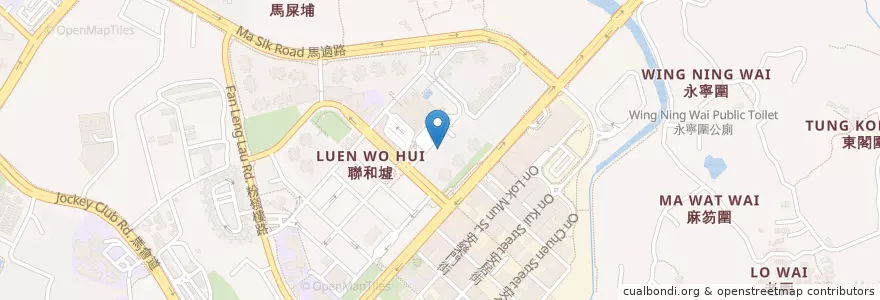 Mapa de ubicacion de 聯和墟街市 Luen Wo Hui Market en China, Hong Kong, Guangdong, Wilayah Baru, 北區 North District.