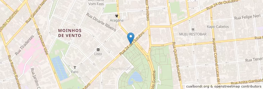 Mapa de ubicacion de Bike PoA Parcão en 巴西, 南部, 南里奥格兰德, Região Metropolitana De Porto Alegre, Região Geográfica Intermediária De Porto Alegre, Região Geográfica Imediata De Porto Alegre, 阿雷格里港.