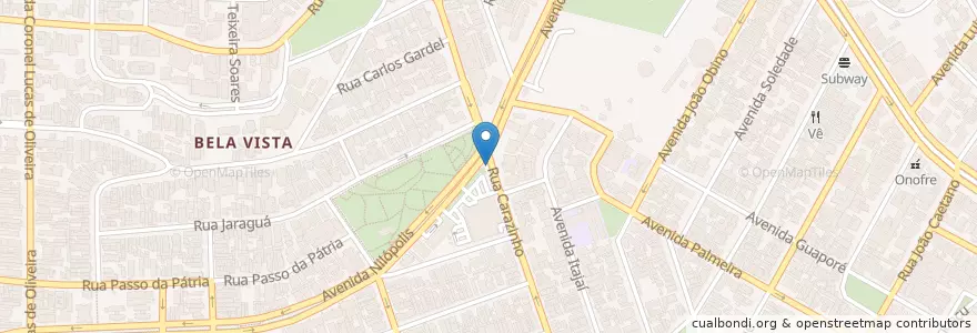 Mapa de ubicacion de Bike PoA Praça da Encol en Brasilien, Süden, Rio Grande Do Sul, Região Metropolitana De Porto Alegre, Região Geográfica Intermediária De Porto Alegre, Região Geográfica Imediata De Porto Alegre, Porto Alegre.