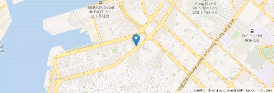 Mapa de ubicacion de 提督/紅街市 en 中国, 澳門, 广东省, 澳門市, 珠海市, 香洲区, 花地瑪堂區.