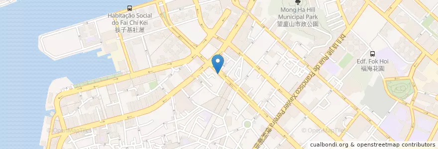 Mapa de ubicacion de 高士德/紅街市 en 中国, 澳門, 广东省, 澳門市, 珠海市, 香洲区, 花地瑪堂區.