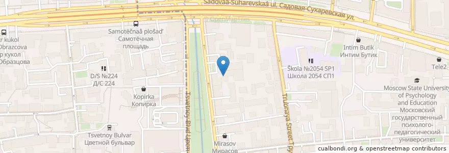 Mapa de ubicacion de Урюк en Rusia, Центральный Федеральный Округ, Москва, Центральный Административный Округ, Мещанский Район.