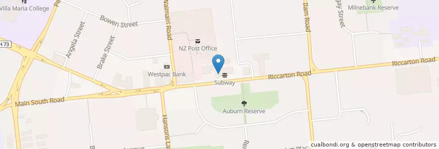 Mapa de ubicacion de BP Connect en نیوزیلند, کنتربری, Christchurch City, Halswell-Hornby-Riccarton Community.