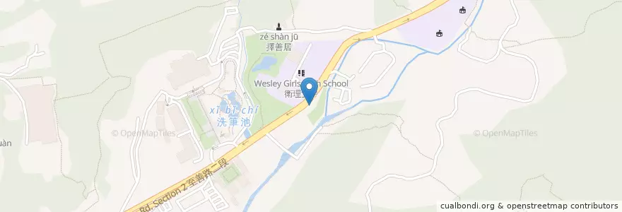 Mapa de ubicacion de 士林臨溪里里民活動中心 en 타이완, 신베이 시, 타이베이시, 스린 구.