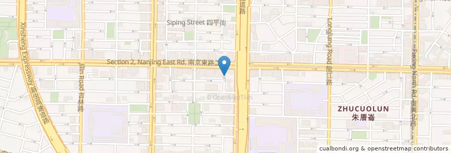 Mapa de ubicacion de 韓記牛肉拉麵 en 台湾, 新北市, 台北市, 中山区.