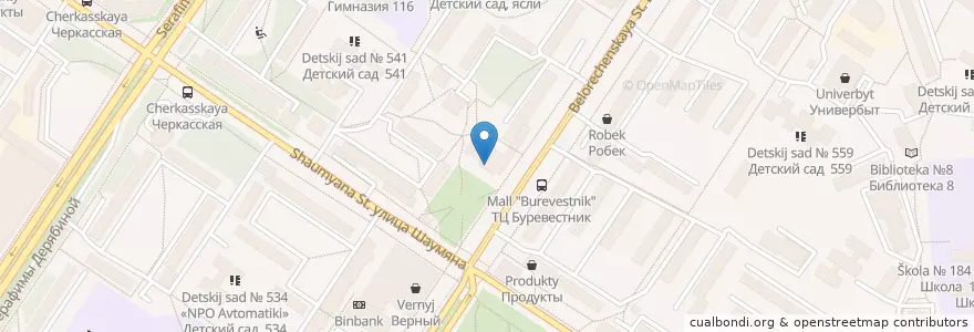 Mapa de ubicacion de Библиотека им. Паустовского en Russia, Ural Federal District, Sverdlovsk Oblast, Yekaterinburg Municipality.