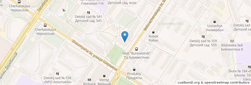 Mapa de ubicacion de Центр лабораторной диагностики en روسيا, منطقة فيدرالية أورالية, أوبلاست سفردلوفسك, بلدية يكاترينبورغ.