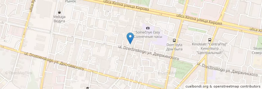 Mapa de ubicacion de Чебуречная en Russia, Distretto Federale Centrale, Калужская Область, Городской Округ Калуга.