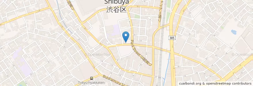 Mapa de ubicacion de Hub en 日本, 東京都, 渋谷区.