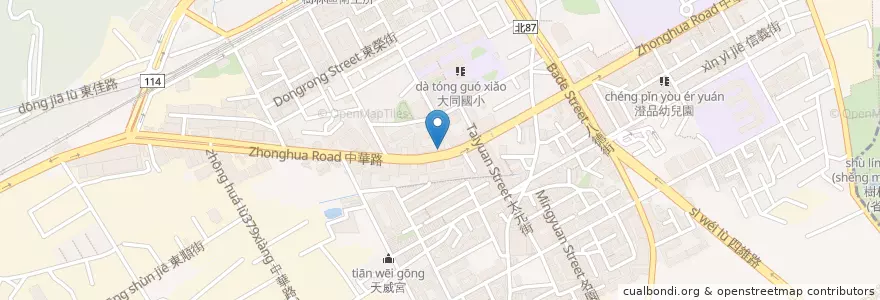 Mapa de ubicacion de 樹林大同郵局 en Taïwan, Nouveau Taipei, Shulin.