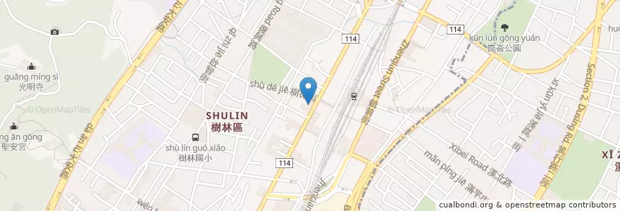 Mapa de ubicacion de 陶板屋 en 台湾, 新北市, 樹林区.