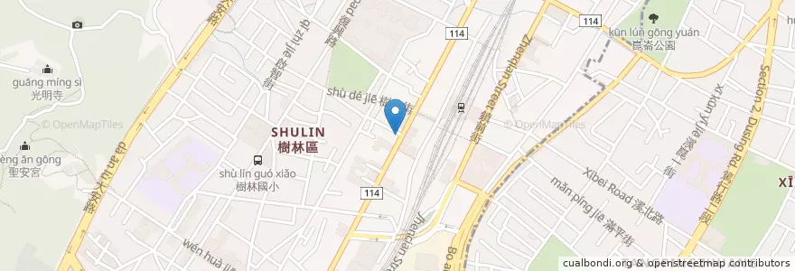 Mapa de ubicacion de 必勝客披薩 en Taiwan, New Taipei, Shulin District.