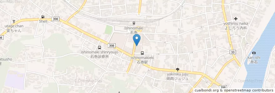 Mapa de ubicacion de DRT JAPAN en 日本, 宮城県, 石巻市.