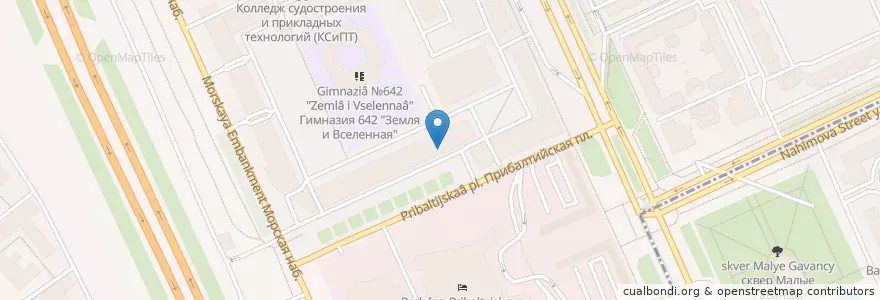 Mapa de ubicacion de Mollie Island en Russie, District Fédéral Du Nord-Ouest, Oblast De Léningrad, Saint-Pétersbourg, Василеостровский Район.