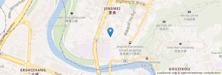 Mapa de ubicacion de 永和豆漿 en تايوان, تايبيه الجديدة, 文山區.