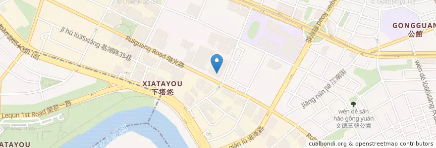 Mapa de ubicacion de 聯邦商業銀行 en Taiwan, 新北市, Taipei, 內湖區.