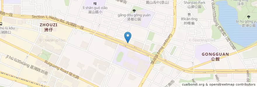 Mapa de ubicacion de 摩斯漢堡 en Taïwan, Nouveau Taipei, Taipei, District De Neihu.