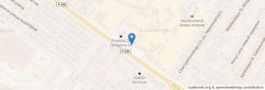 Mapa de ubicacion de Алиса и Базилио en Rusland, Centraal Federaal District, Oblast Voronezj, Городской Округ Воронеж.