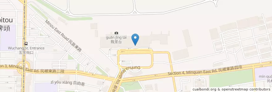 Mapa de ubicacion de Subway en Taïwan, Nouveau Taipei, Taipei, District De Songshan.