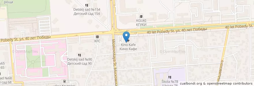 Mapa de ubicacion de Радуга en Россия, Южный Федеральный Округ, Краснодарский Край, Городской Округ Краснодар.