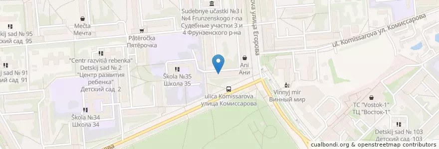 Mapa de ubicacion de Здоровье плюс en Russie, District Fédéral Central, Oblast De Vladimir, Городской Округ Владимир.
