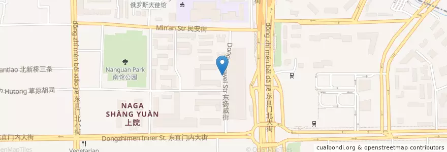 Mapa de ubicacion de 派出所 en 중국, 베이징시, 허베이성, 东城区.
