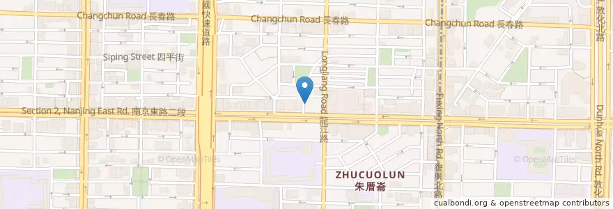 Mapa de ubicacion de 菜鳥咖啡 en 臺灣, 新北市, 臺北市, 中山區.