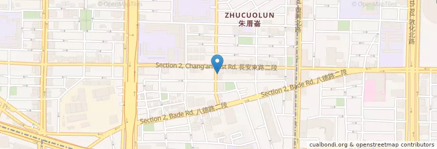 Mapa de ubicacion de 五花馬水餃館 en Taiwan, 新北市, Taipei, 中山區.