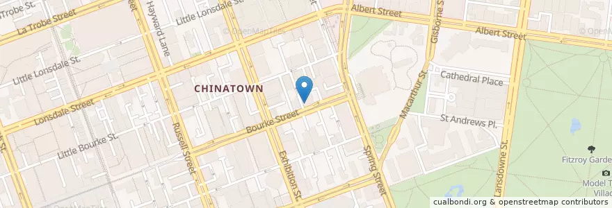 Mapa de ubicacion de U Pharmacy en Avustralya, Victoria, City Of Melbourne.